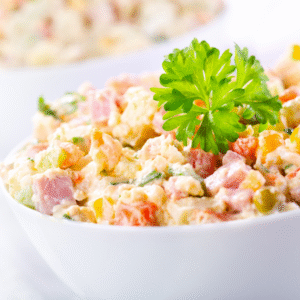 12b. Zalm salade (250 gram)